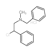 N-benzyl-2-chloro-N-methyl-2-phenyl-ethanamine结构式