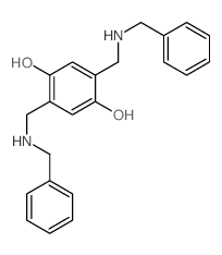 1,4-Benzenediol,2,5-bis[[(phenylmethyl)amino]methyl]-结构式