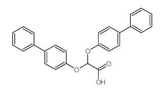 Acetic acid,2,2-bis([1,1'-biphenyl]-4-yloxy)-结构式