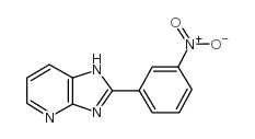 2-(3-Nitrophenyl)-1H-imidazo(4,5-b)pyridine结构式