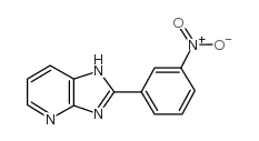 2-(3-Nitrophenyl)-1H-imidazo(4,5-b)pyridine structure