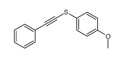 1-methoxy-4-(2-phenylethynylsulfanyl)benzene结构式