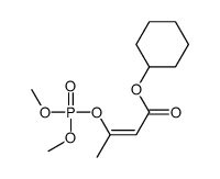 3-(Dimethoxyphosphinyloxy)-2-butenoic acid cyclohexyl ester结构式