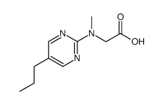 N-methyl-N-(5-propyl-pyrimidin-2-yl)-glycine结构式