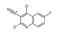 3-diazonio-6-fluoro-4-oxo-1H-quinolin-2-olate结构式