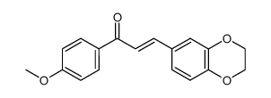3-(2,3-dihydro-benzo[1,4]dioxin-6-yl)-1-(4-methoxy-phenyl)-propenone结构式