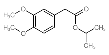 Benzeneacetic acid, 3,4-dimethoxy-, 1-methylethyl ester结构式