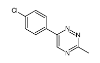 6-(4-chlorophenyl)-3-methyl-1,2,4-triazine结构式