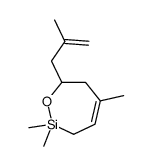 2,2,5-trimethyl-7-(2-methylprop-2-enyl)-6,7-dihydro-3H-oxasilepine结构式