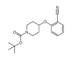 4-(2-cyano-phenoxy)-piperidine-1-carboxylic acid tert-butyl ester结构式