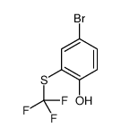 4-bromo-2-(trifluoromethylsulfanyl)phenol结构式