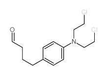 Benzenebutanal,4-[bis(2-chloroethyl)amino]- Structure