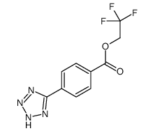 2,2,2-trifluoroethyl 4-(2H-tetrazol-5-yl)benzoate结构式