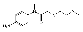 N-[(N-(2-dimethylamino-ethyl)-N-methyl-amino)-methylcarbonyl]-N-methyl-p-phenylenediamine Structure