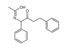 N-(2-oxo-1,4-diphenylbutyl)acetamide结构式
