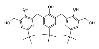 3-(3-(3-(Hydroxymethyl)-5-tert-butylsalicyl)-5-tert-butylsalicyl)-5-tert-butyl-2-hydroxybenzyl Alcohol Structure