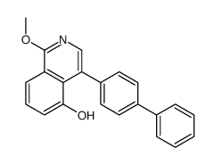1-methoxy-4-(4-phenylphenyl)isoquinolin-5-ol结构式