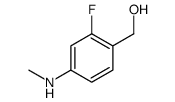 Benzenemethanol, 2-fluoro-4-(methylamino)- (9CI) structure