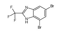 4,6-dibromo-2-(trifluoromethyl)-1H-benzimidazole Structure