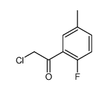 Ethanone, 2-chloro-1-(2-fluoro-5-methylphenyl)- (9CI)结构式