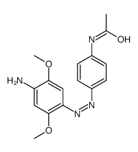 N-[4-[(4-amino-2,5-dimethoxyphenyl)diazenyl]phenyl]acetamide Structure