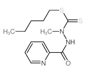 N-methyl-N-pentylsulfanylcarbothioyl-pyridine-2-carbohydrazide结构式