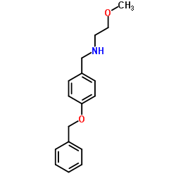 N-(4-(BENZYLOXY)BENZYL)-2-METHOXYETHANAMINE structure
