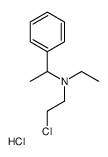 2-chloroethyl-ethyl-(1-phenylethyl)azanium,chloride结构式