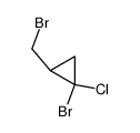 2-bromo-2-chloro-1-bromomethylcyclopropane结构式