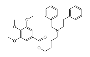3,4,5-Trimethoxybenzoic acid 4-(benzylphenethylamino)butyl ester结构式