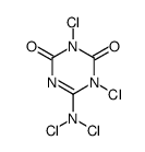 1,3-dichloro-6-(dichloroamino)-1,3,5-triazine-2,4-dione Structure