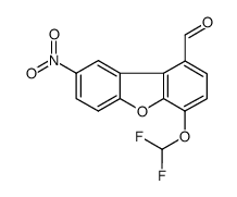 4-(difluoromethoxy)-8-nitrodibenzo[b,d]furan-1-carbaldehyde Structure