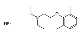 2-(2,6-dimethylphenoxy)-N,N-diethylethanamine,hydrobromide结构式