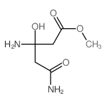 Pentanoic acid,3,5-diamino-3-hydroxy-5-oxo-, methyl ester Structure