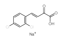 3-Butenoic acid,4-(2,4-dichlorophenyl)-2-oxo-, sodium salt (1:1)结构式