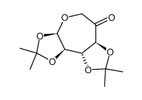 1,2:3,4-di-O-isopropylidene-α-D-xylo-hexoseptanos-5-ulose Structure