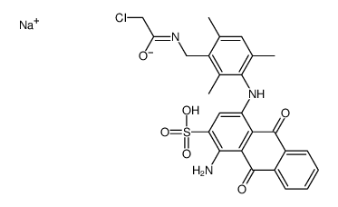 sodium 1-amino-4-[[3-[[(chloroacetyl)amino]methyl]-2,4,6-trimethylphenyl]amino]-9,10-dihydro-9,10-dioxoanthracene-2-sulphonate picture