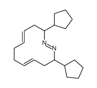 3,12-dicyclopentyl-1,2-diazacyclododeca-1,5,9-triene结构式