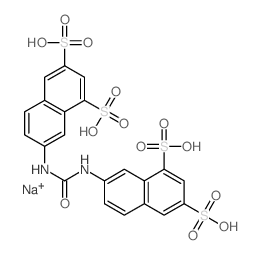 7-[(6,8-disulfonaphthalen-2-yl)carbamoylamino]naphthalene-1,3-disulfonic acid structure