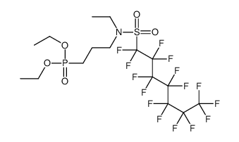 [3-[Ethyl[(pentadecafluoroheptyl)sulfonyl]amino]propyl]phosphonic acid diethyl ester Structure