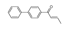 (E)-1-([1,1'-biphenyl]-4-yl)but-2-en-1-one Structure