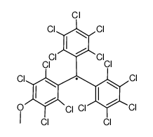 tetradecachloro-4-methoxytriphenylmethyl radical结构式