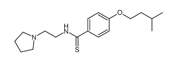 p-(3-Methylbutyloxy)-N-[2-(1-pyrrolidinyl)ethyl]benzothioamide picture