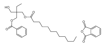 2-benzofuran-1,3-dione,[2-(dodecanoyloxymethyl)-2-(hydroxymethyl)butyl] benzoate Structure