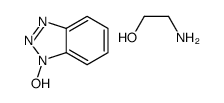 2-aminoethanol, compound with 1-hydroxy-1H-benzotriazole (1:1)结构式