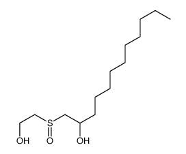 1-(2-hydroxyethylsulfinyl)dodecan-2-ol结构式