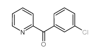 (3-氯苯基)(吡啶-2-基)甲酮结构式