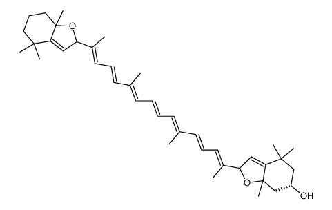 β-cryptoxanthin 5,8:5',8'-diepoxide结构式