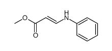 methyl 3-phenylamino-2-propenoate Structure
