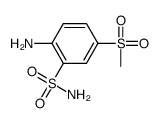 2-AMINO-5-METHANESULFONYL-BENZENESULFONAMIDE structure